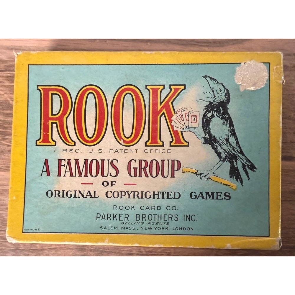 Vintage 1930s Parker Brothers Rook Card Game Complete Made in USA